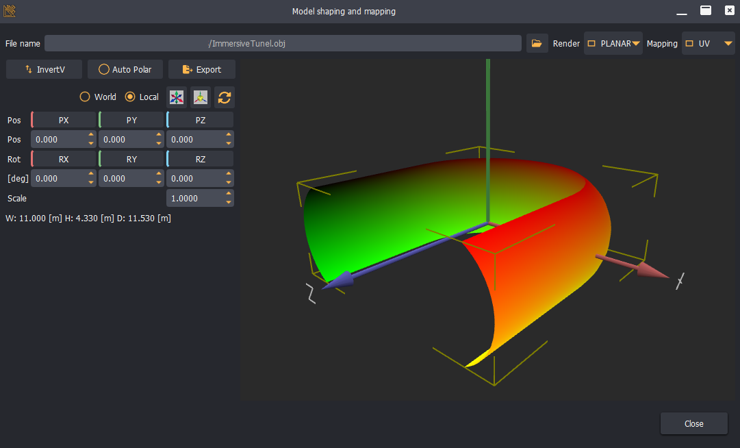 Model shaping tool
