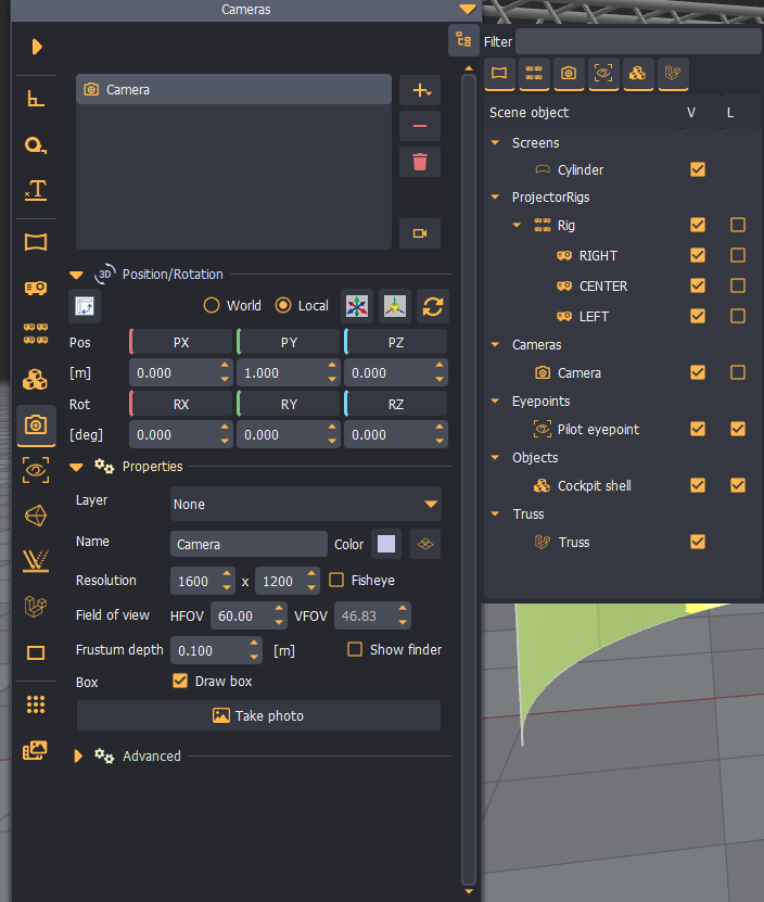 Configuration panel tree